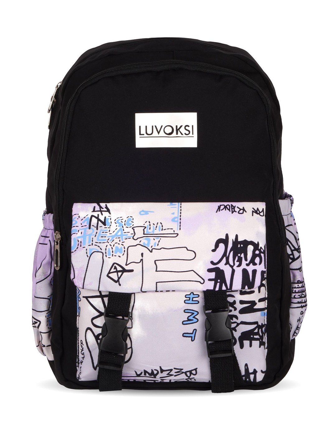 

Luvoksi Women Embroidered Backpack, Black