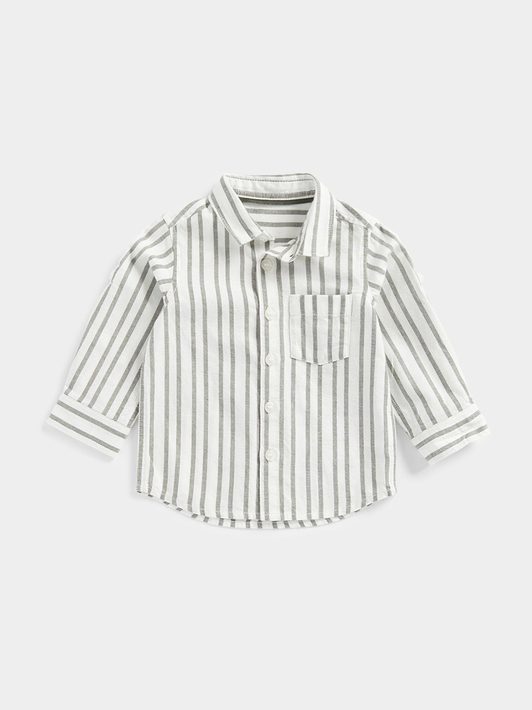 

mothercare Boys Opaque Striped Casual Shirt, Khaki