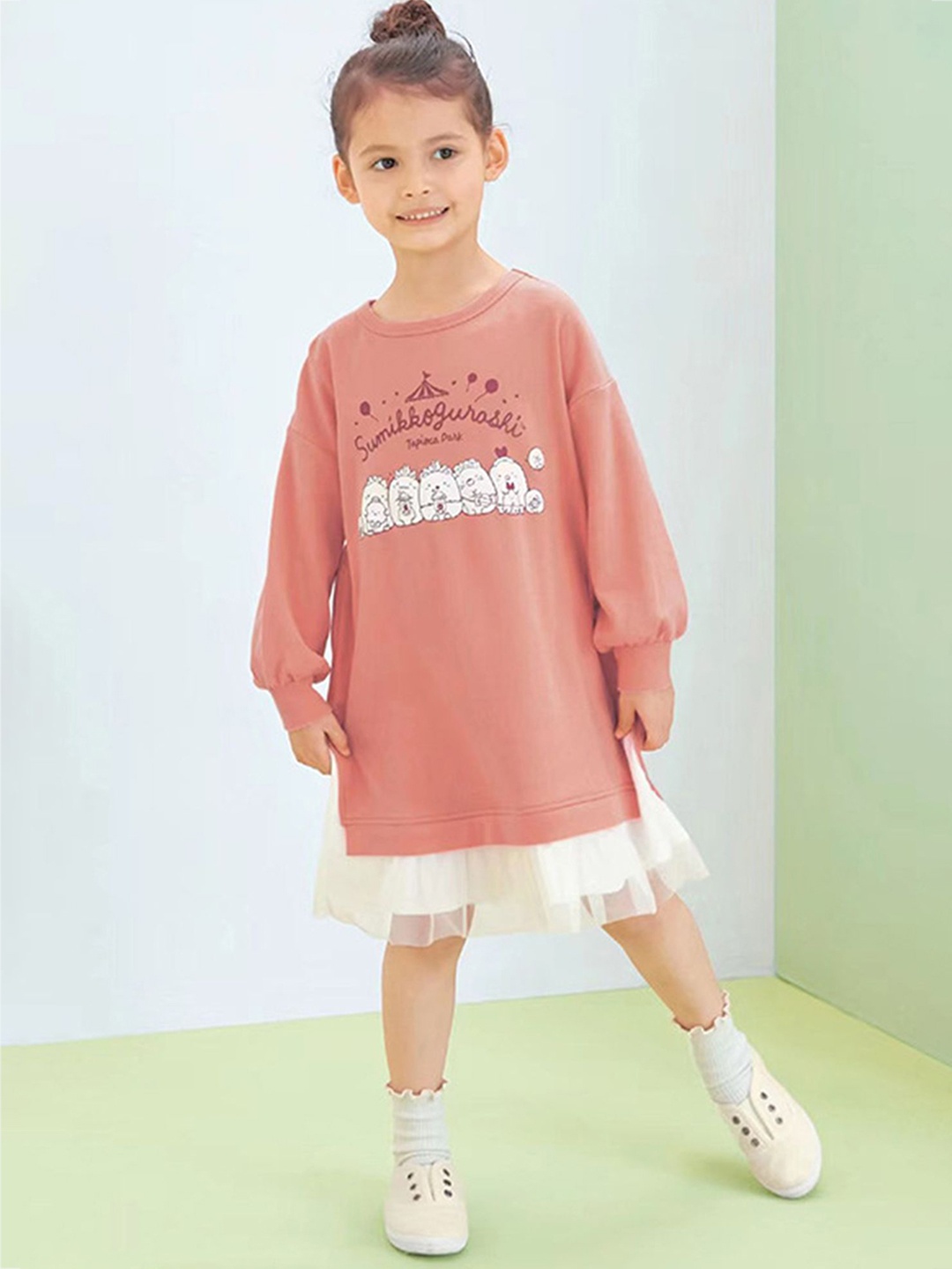 

LULU & SKY Girls Printed T-shirt Dress, Pink