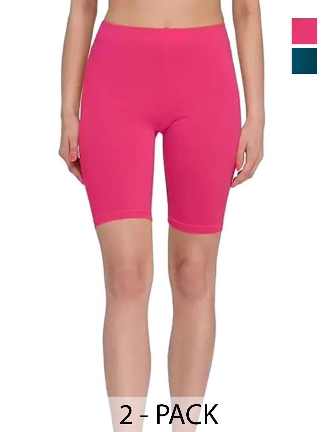 

Diving Deep Women Pack of 2 Cotton Boy Shorts Briefs, Pink