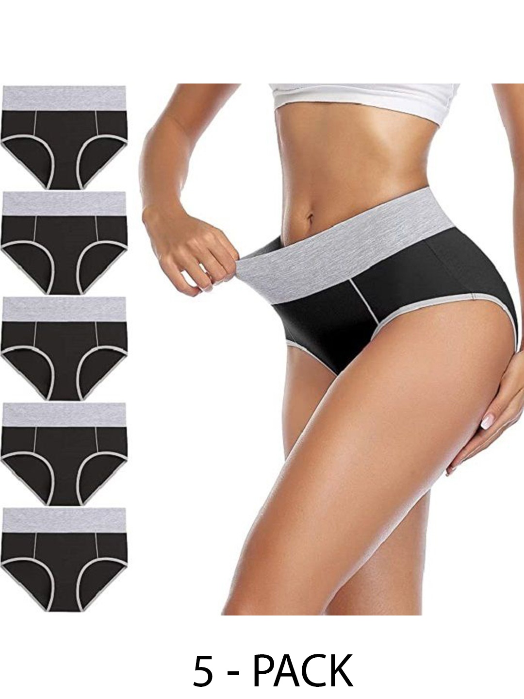 

Diving Deep Women Pack of 5 Hipster Briefs, Assorted