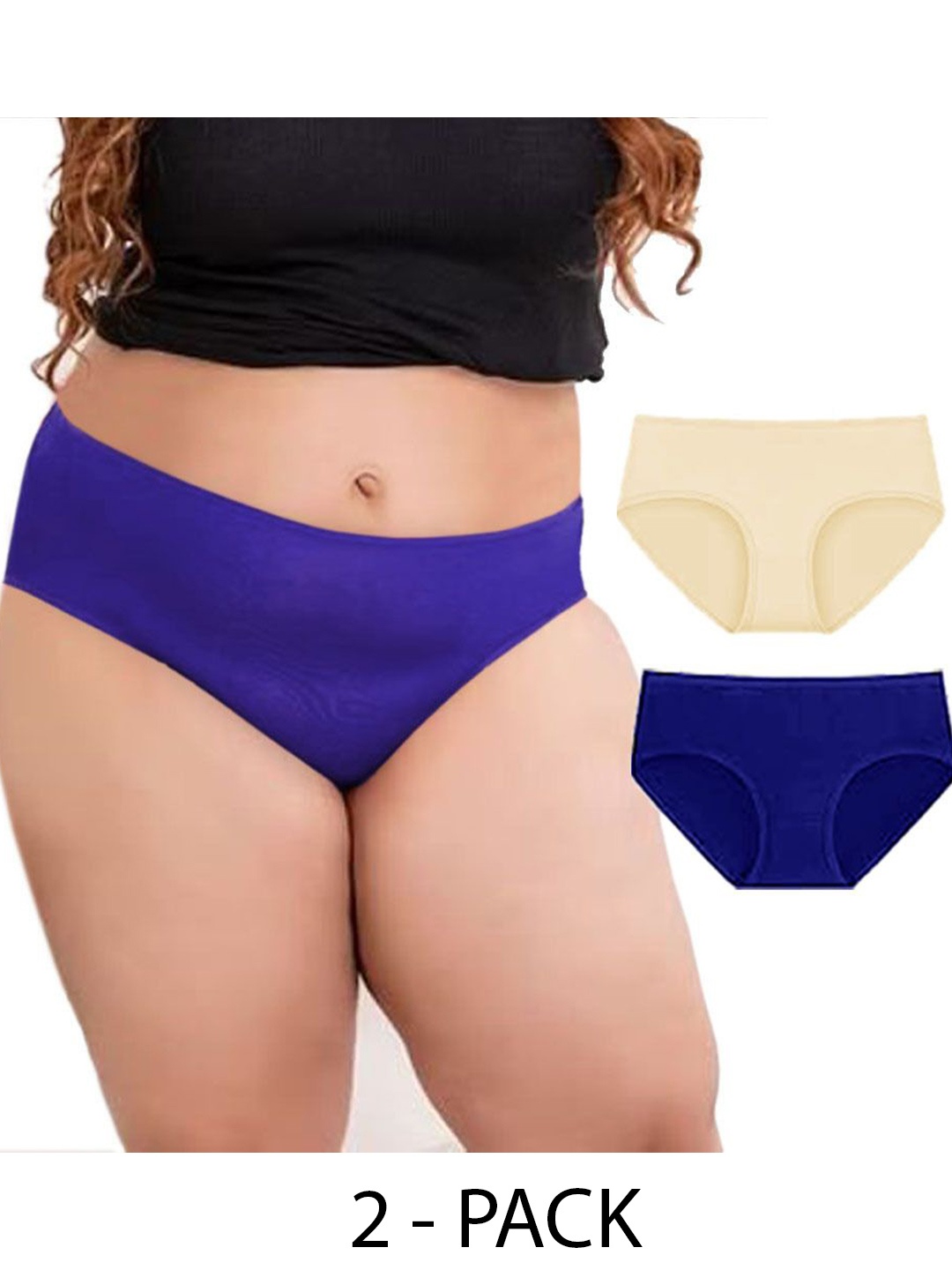 

Diving Deep Women Pack of 2 Cotton Assorted Hipster Briefs