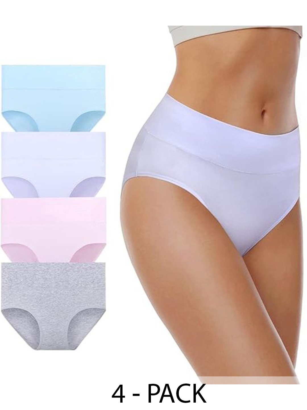 

Diving Deep Pack of 4 Cotton Hipster Briefs, Lavender