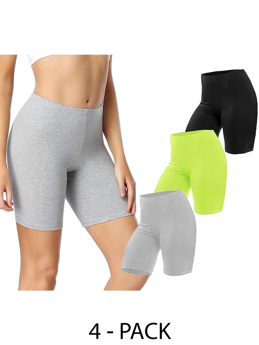 

Diving Deep Women Plus Size Pack of 3 Boy Shorts Briefs, Grey