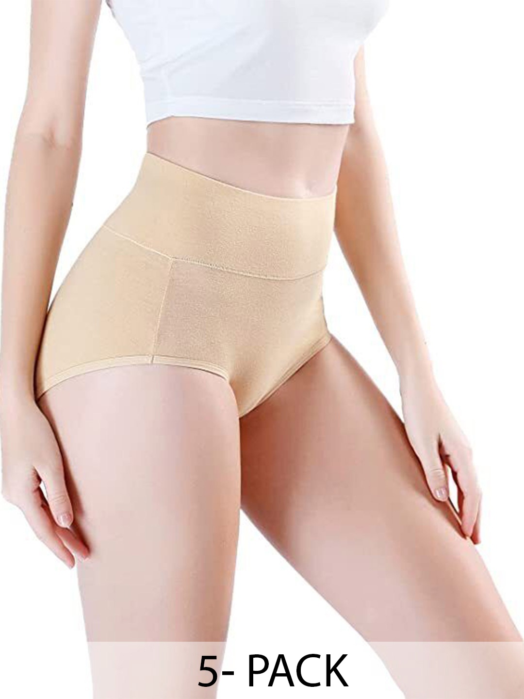 

Diving Deep Women Pack of 5 Hipster Briefs, Beige