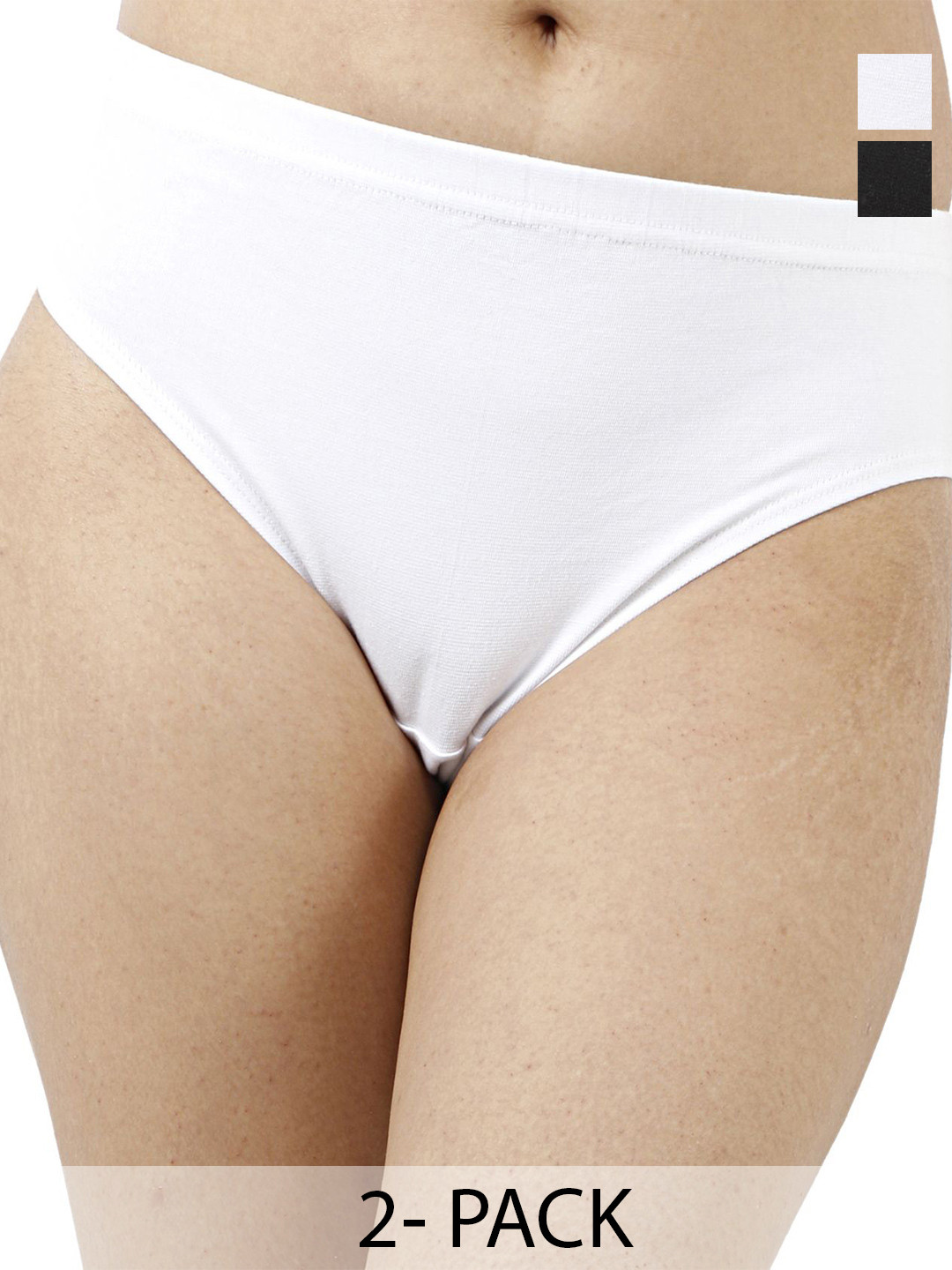 

Diving Deep Pack Of 2 Hipster Briefs, White