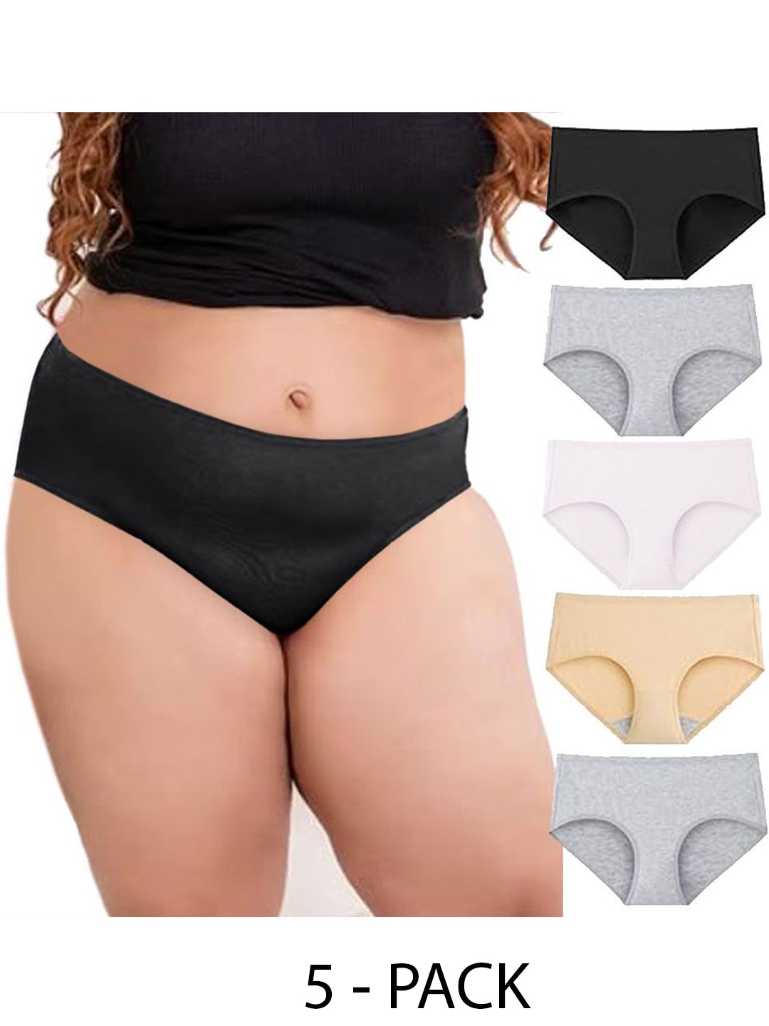 

Diving Deep Pack of 5 Cotton Hipster Briefs, Assorted
