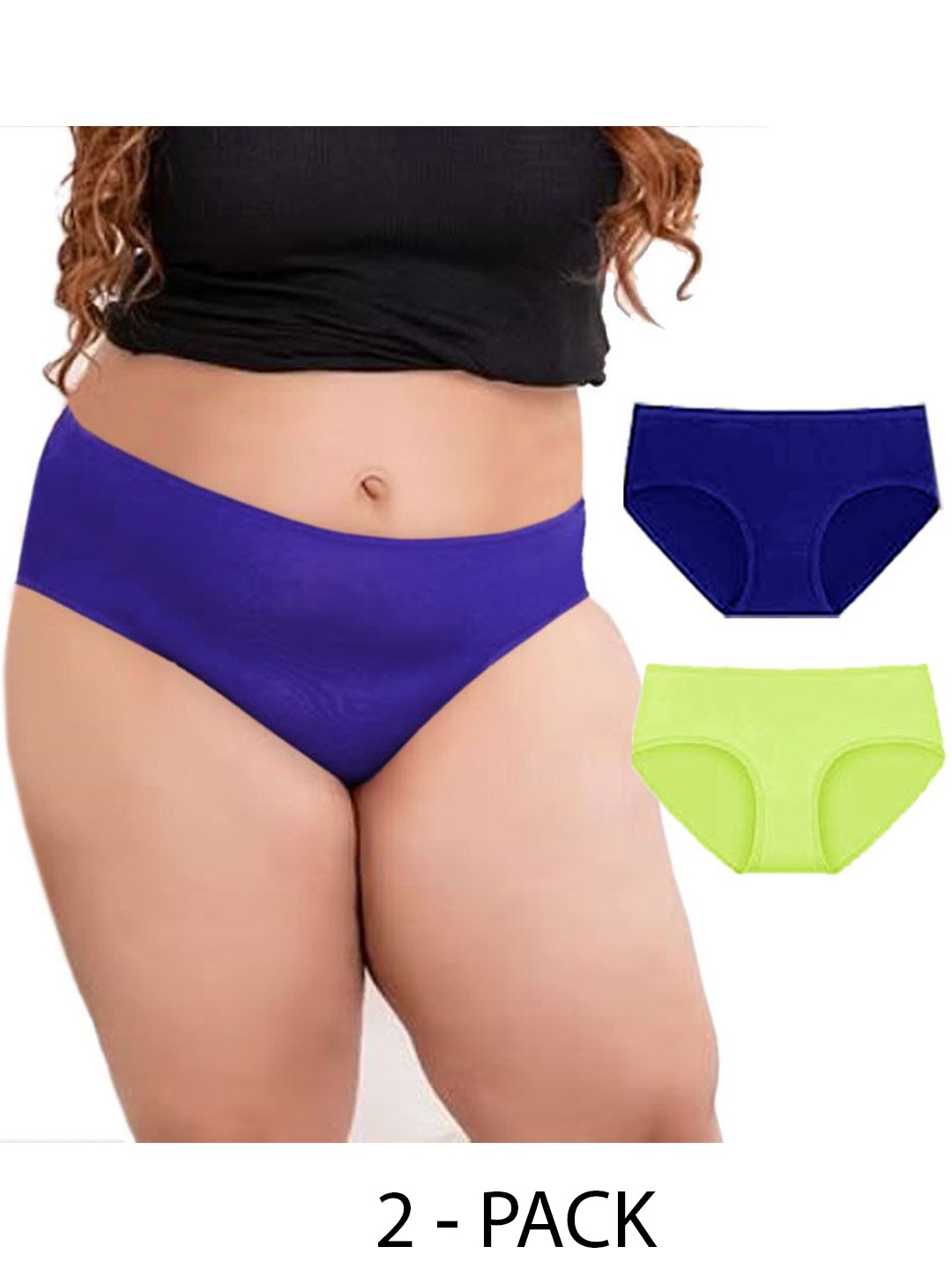 

Diving Deep Women Pack of 2 Cotton Assorted Hipster