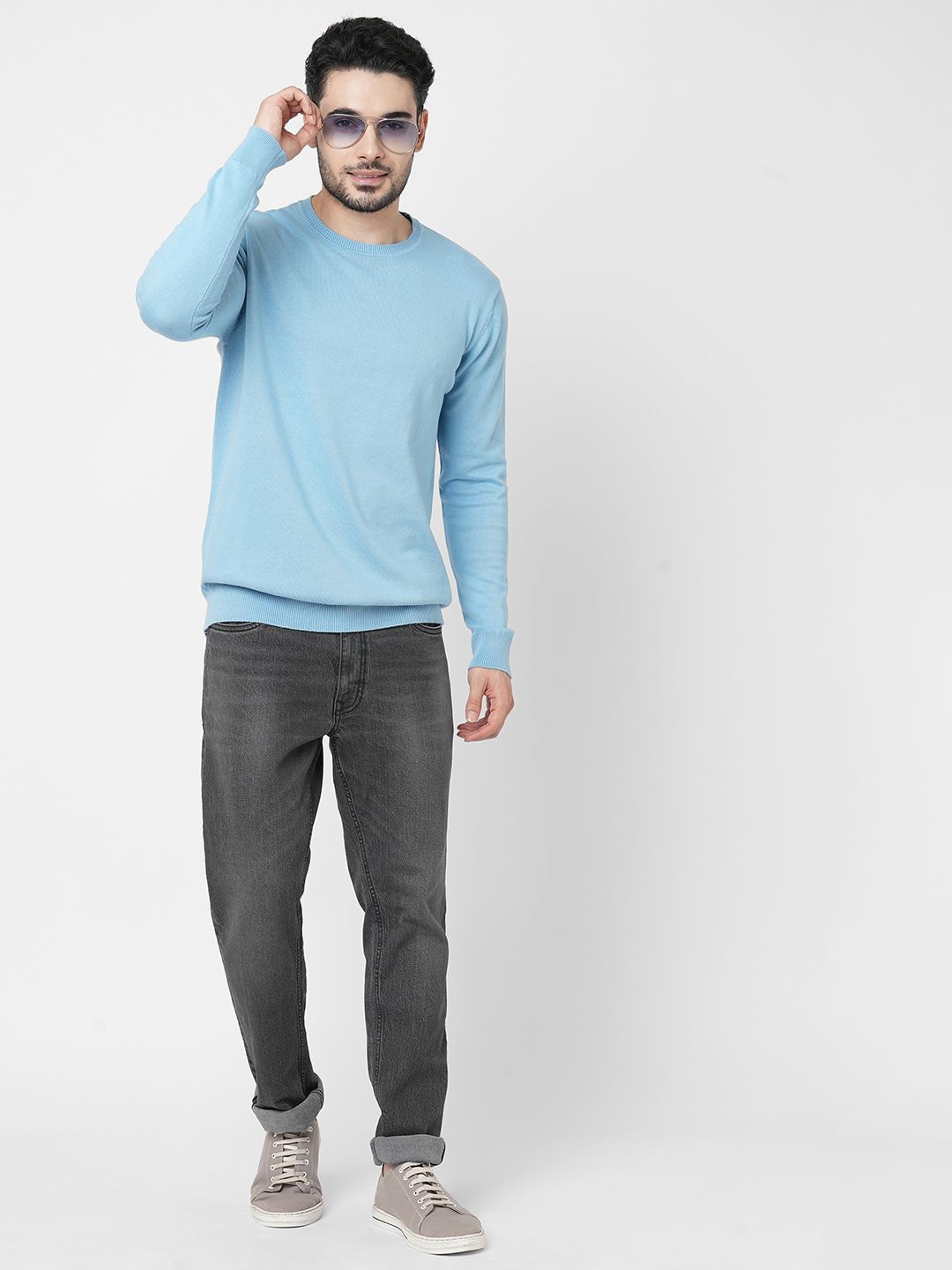 

Loopers Men Cotton Sweatshirt, Blue