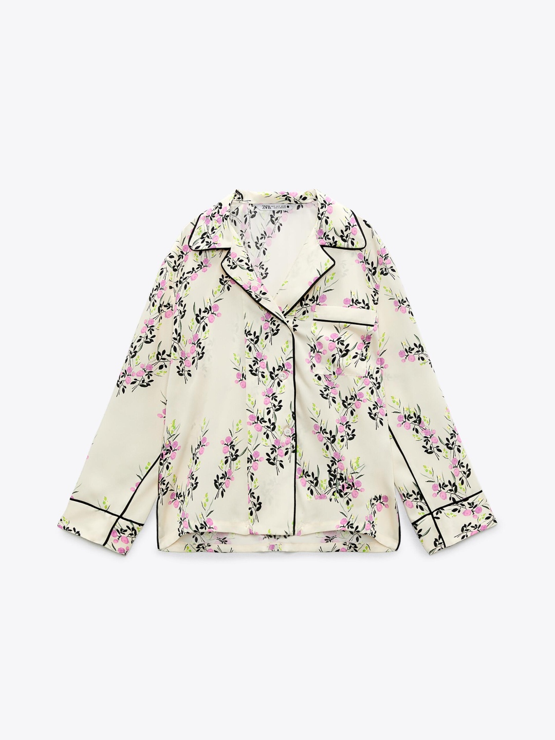 

ZARA Women Floral Printed Casual Shirt, Beige