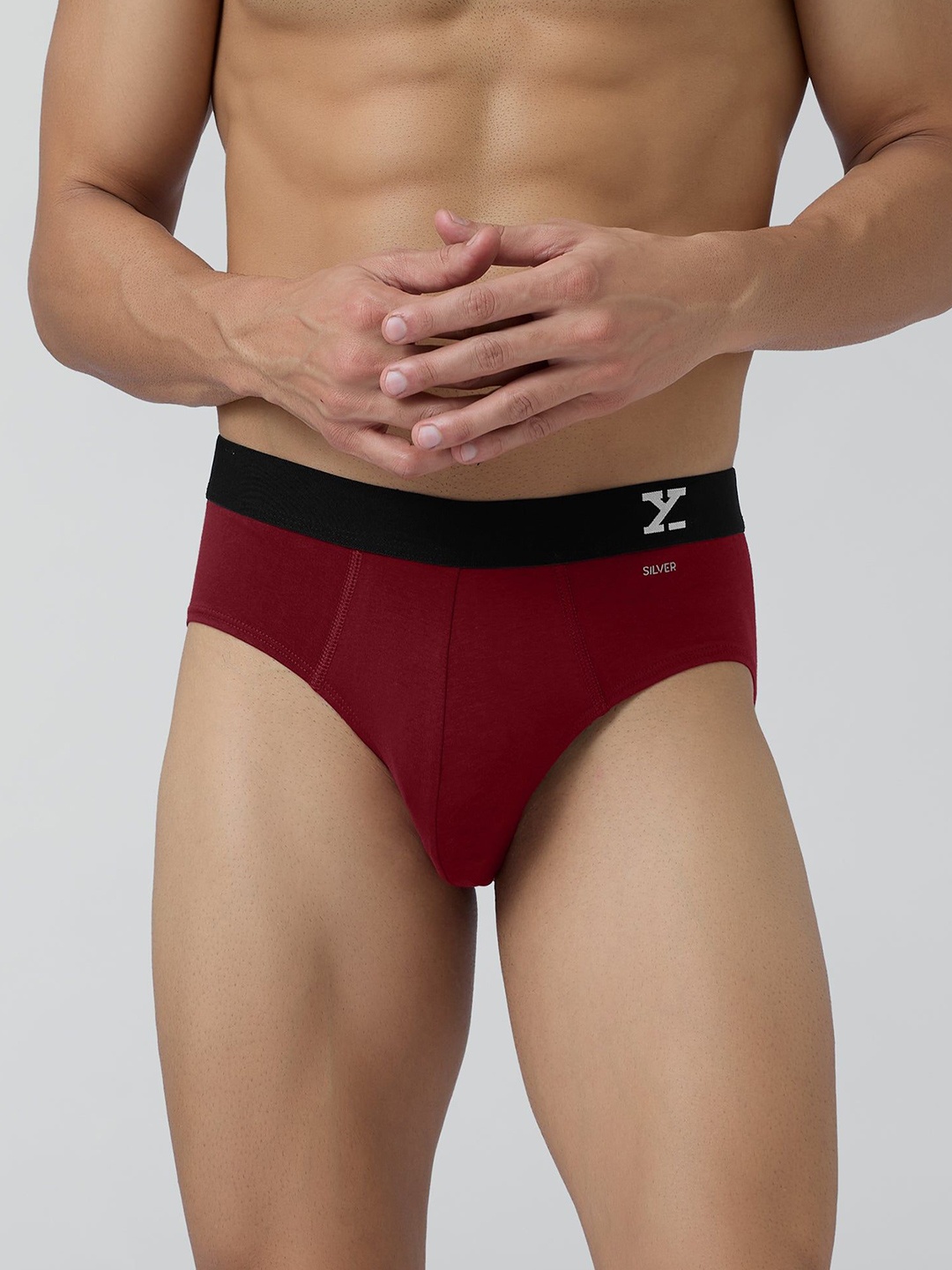 

XYXX Men Pack Of 3 Cotton Aero Basic Briefs XYBRF3PCKN1055, Burgundy