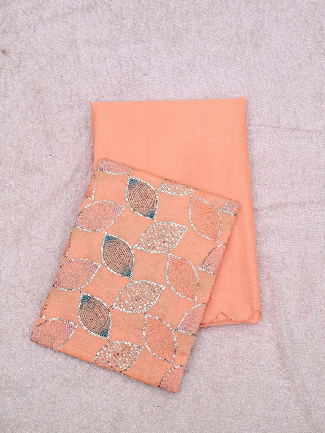 

Aika Sequinned Pure Silk Banarasi Saree, Orange