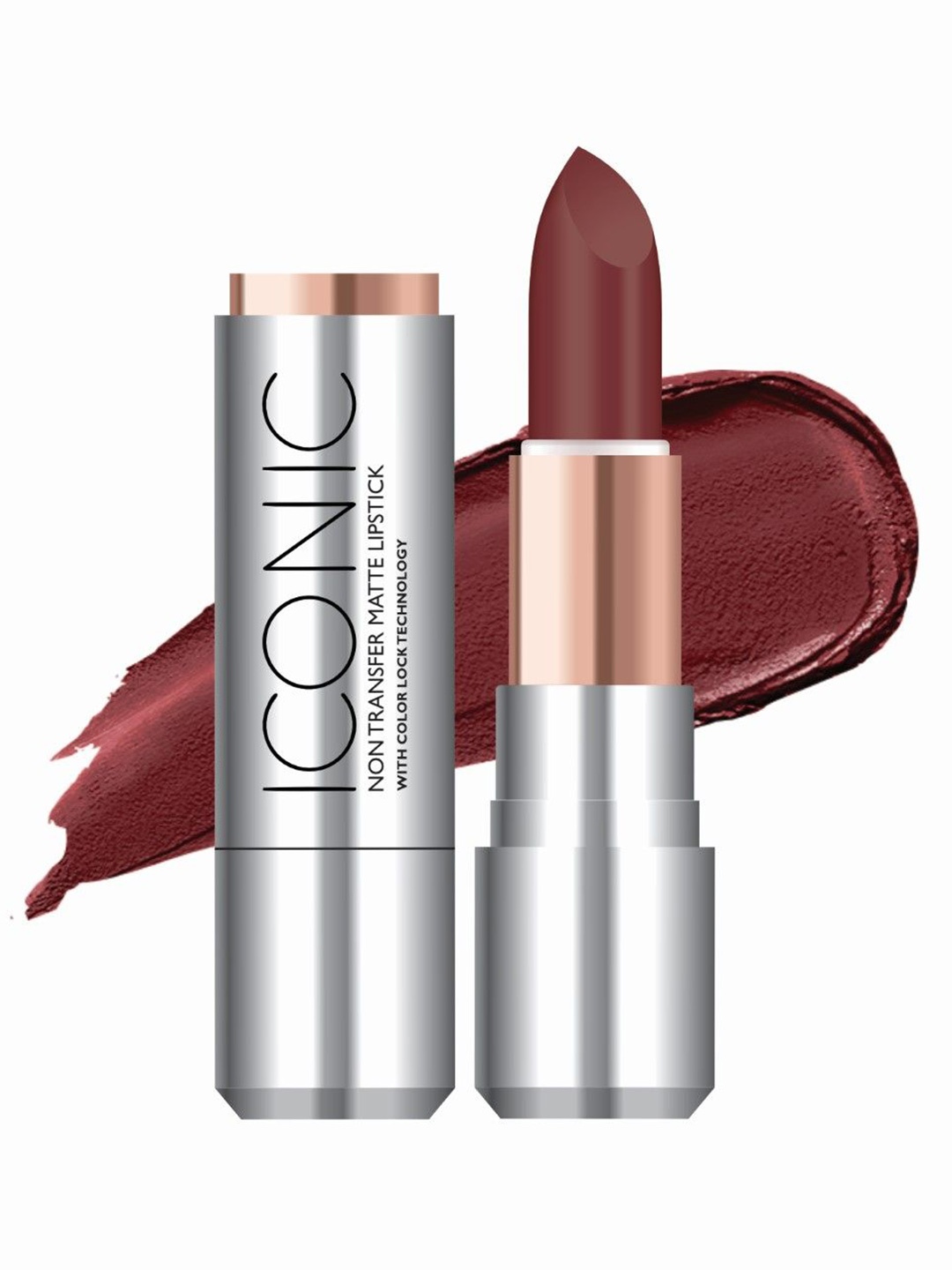 

TEEN TEEN COSMETICS Iconic Non Transfer Matte Lipstick- 3.8 g- Mull It To The Max 20, Brown