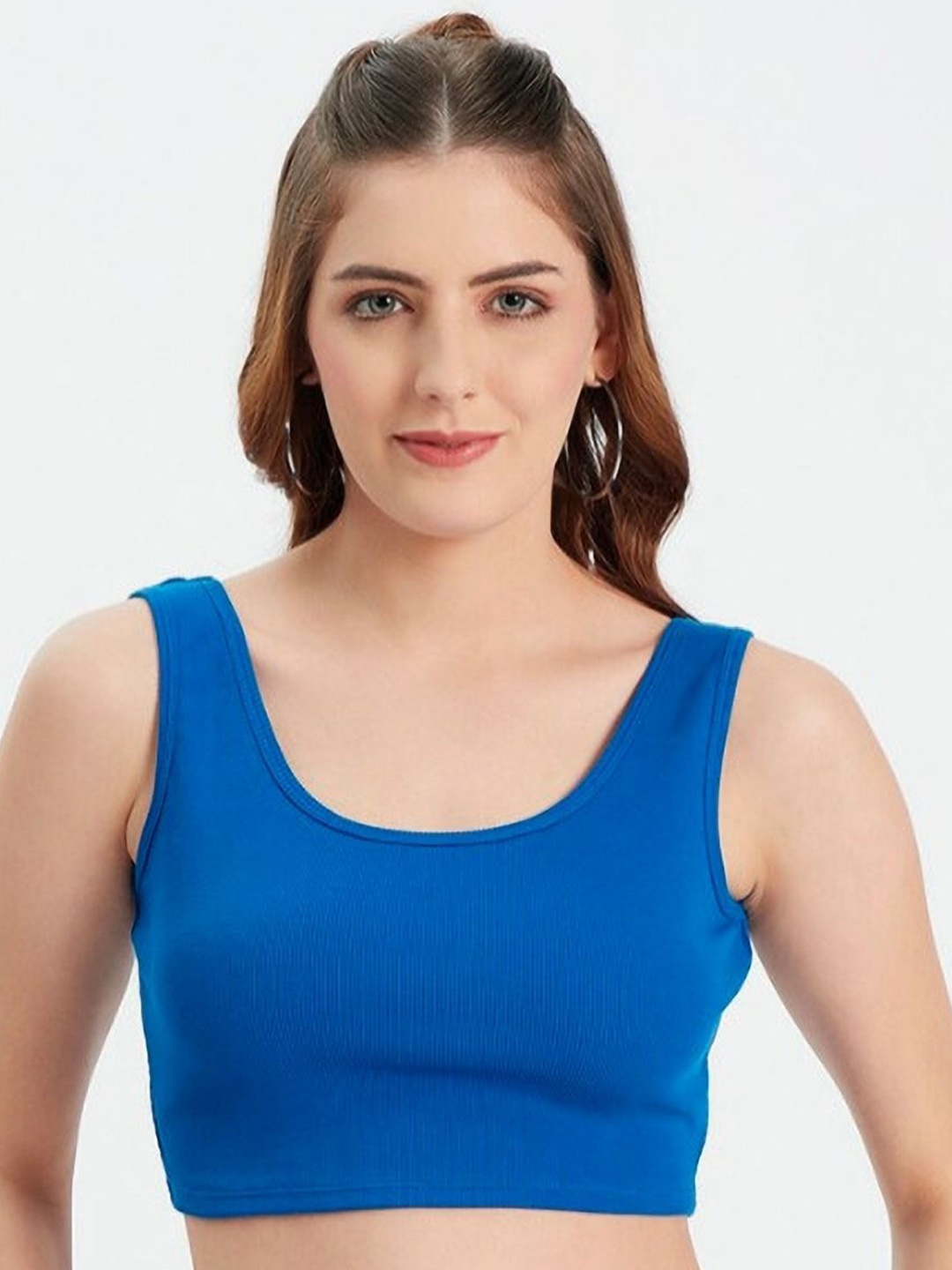 

sollobell Cotton Crop Top, Blue
