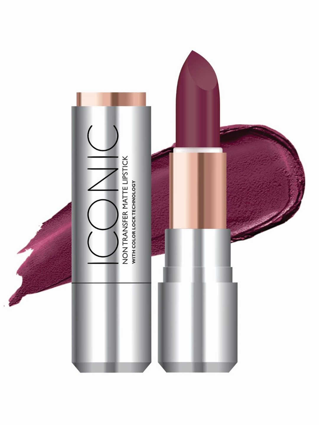 

TEEN TEEN COSMETICS Non Transfer Matte Lipstick With Color Lock - 3.8g- D For Danger 15, Purple