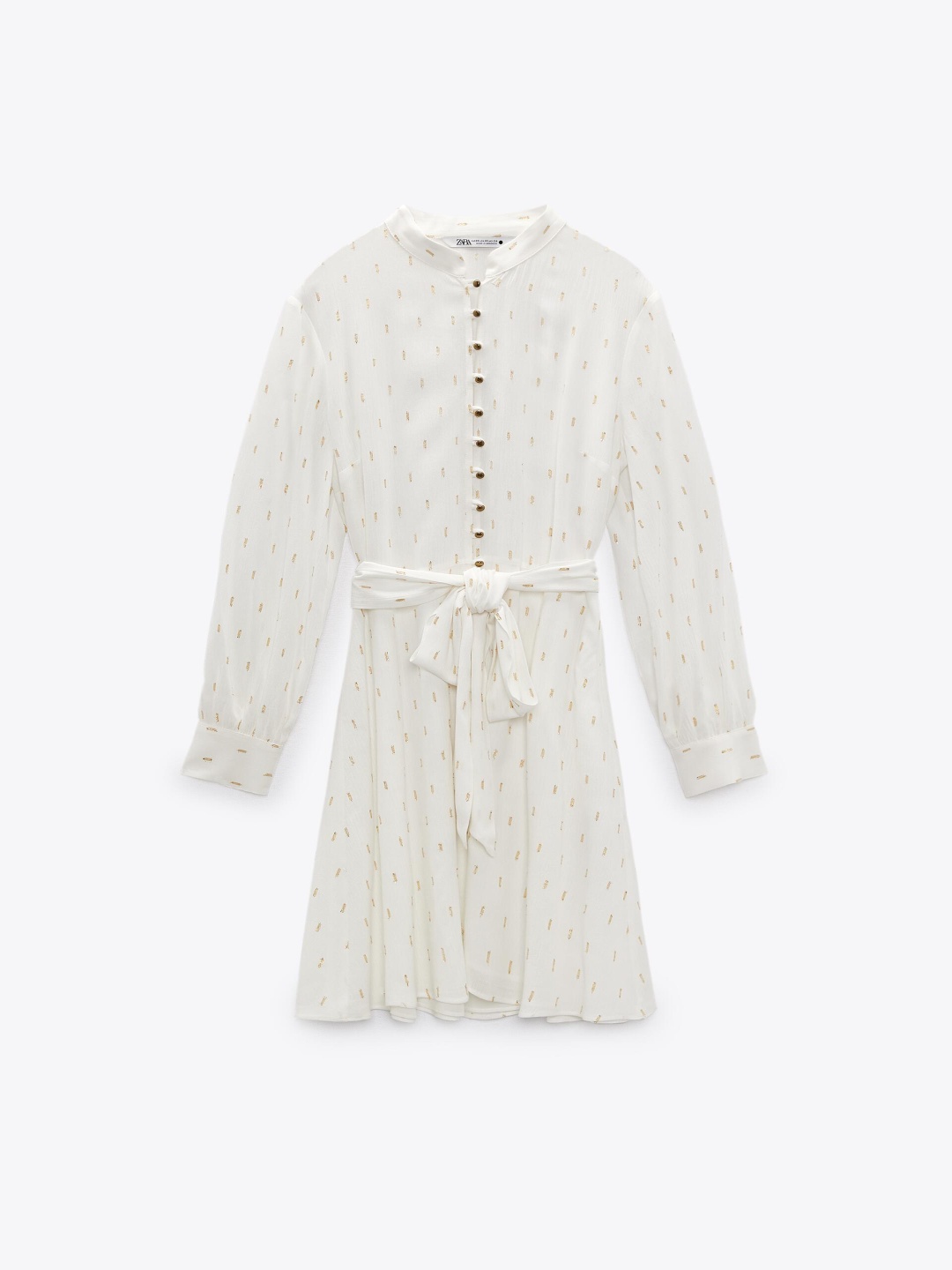 

ZARA Fit & Flare Dress, Beige