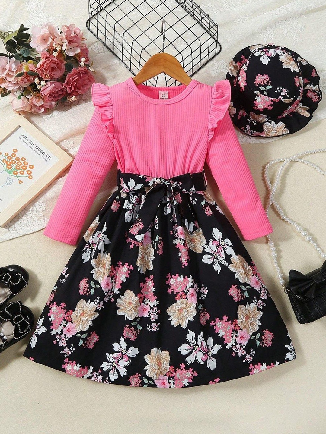 

Miss & Chief Embellished A-Line Dress, Pink