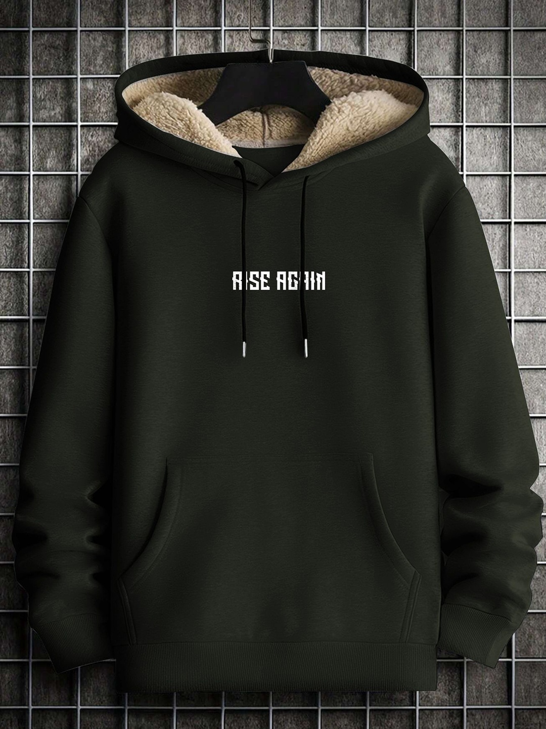 

TOGS & TERRE Women Graphic Printed Hooded Sweatshirt, Olive
