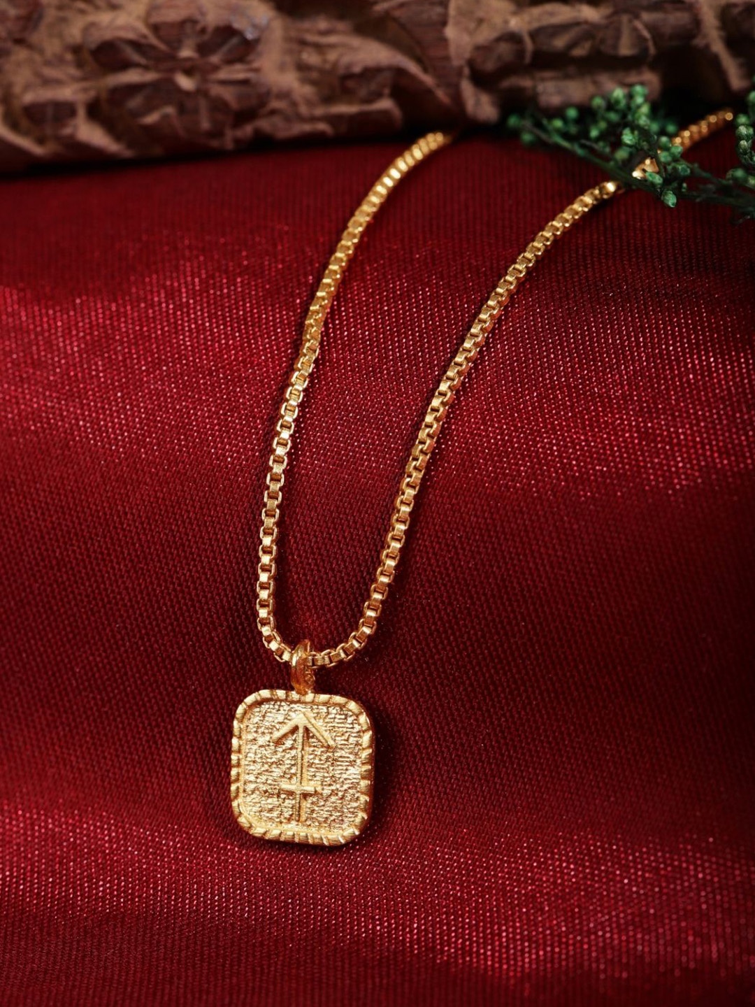 

Berserk Gold-Plated Sagittarius Pendant With Chain
