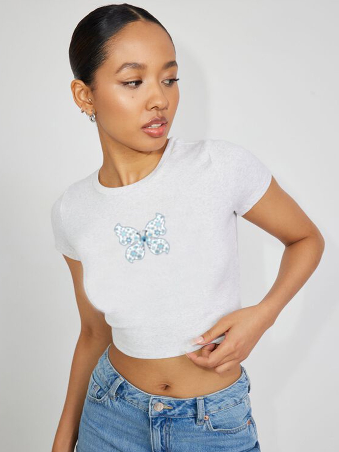 

sollobell Cotton Crop Top, White