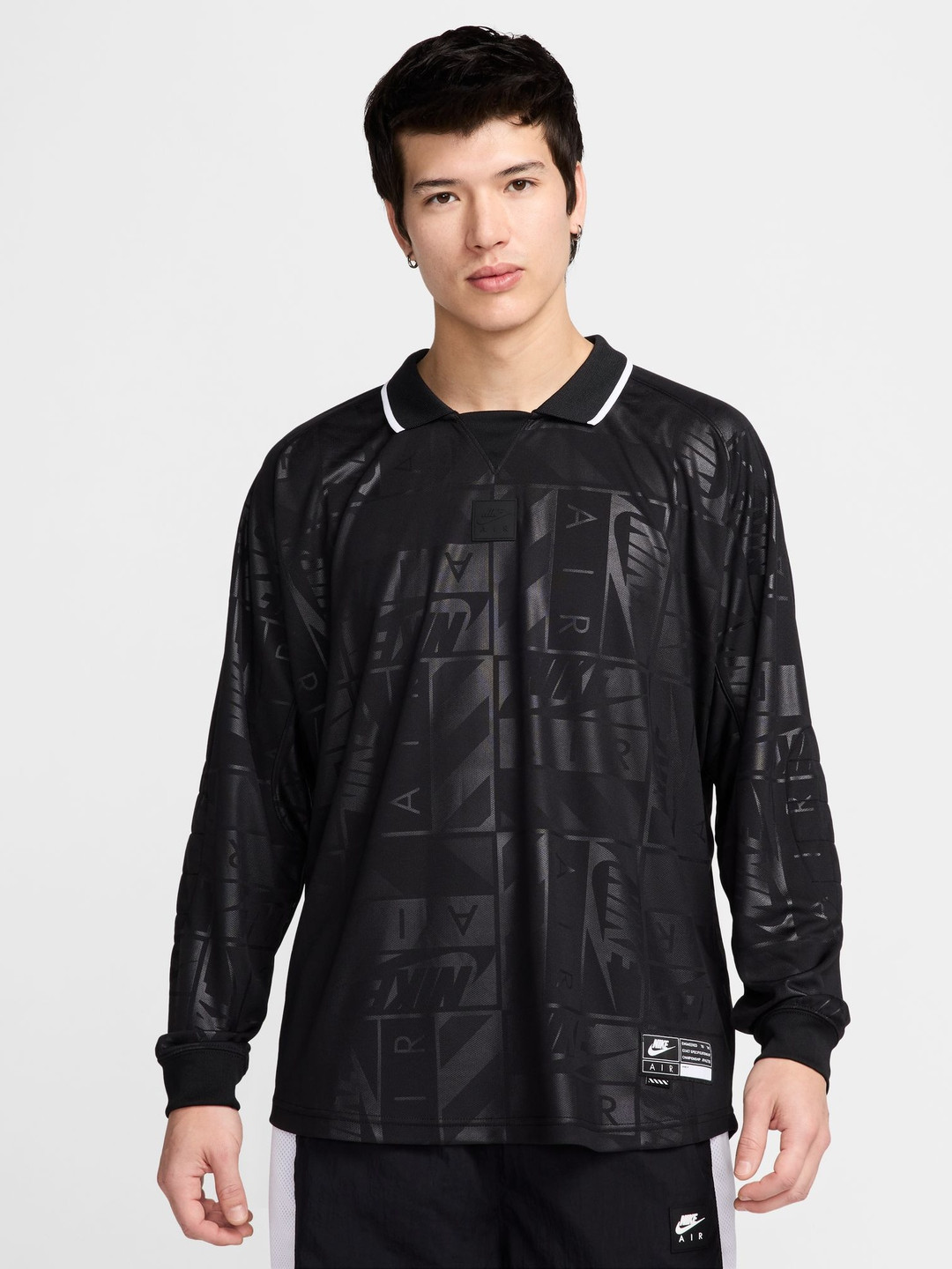 

Nike Air Men's Long-Sleeved Jersey, Black