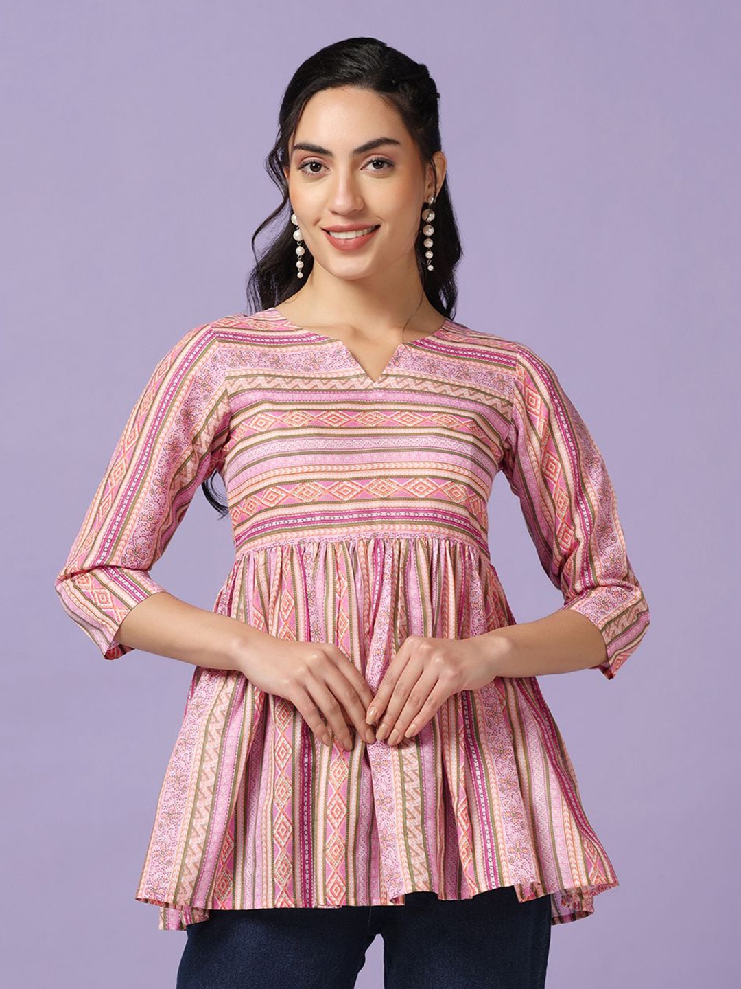 

BAESD Print Top, Pink