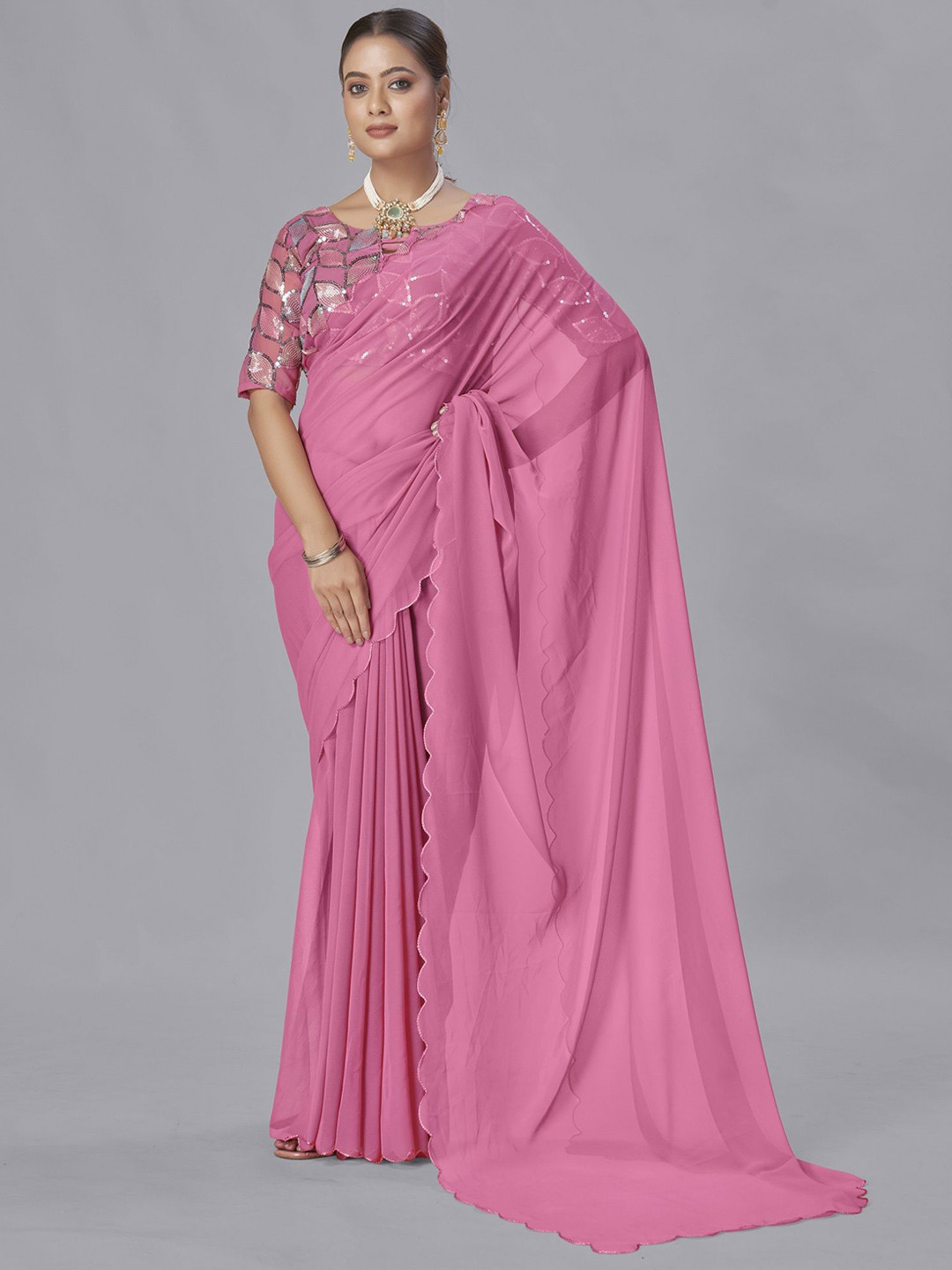 

Aika Saree, Pink