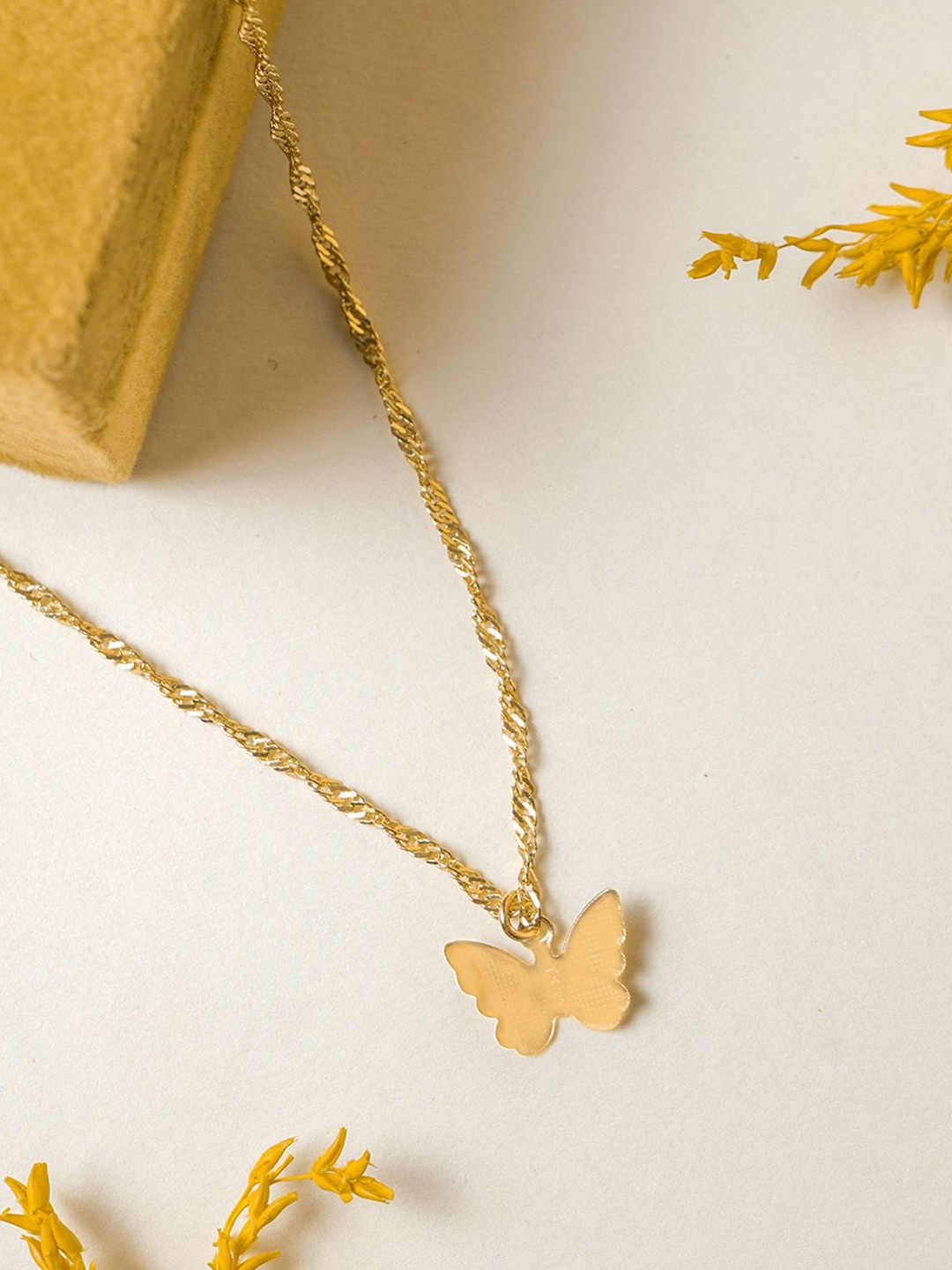 

VIRAASI Gold-Plated Butterfly Pendant