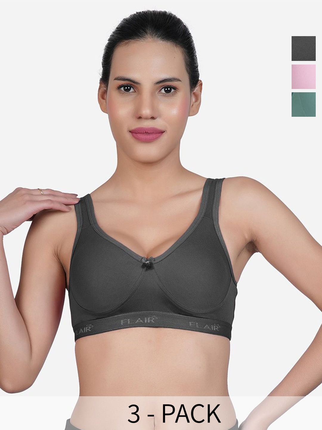 

SHYAM SONS FLAIR Bra Full Coverage, Black