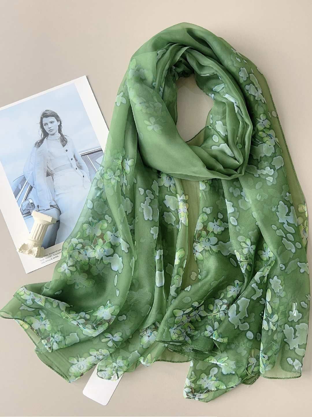 

CrossKulture Women Printed Scarf, Green
