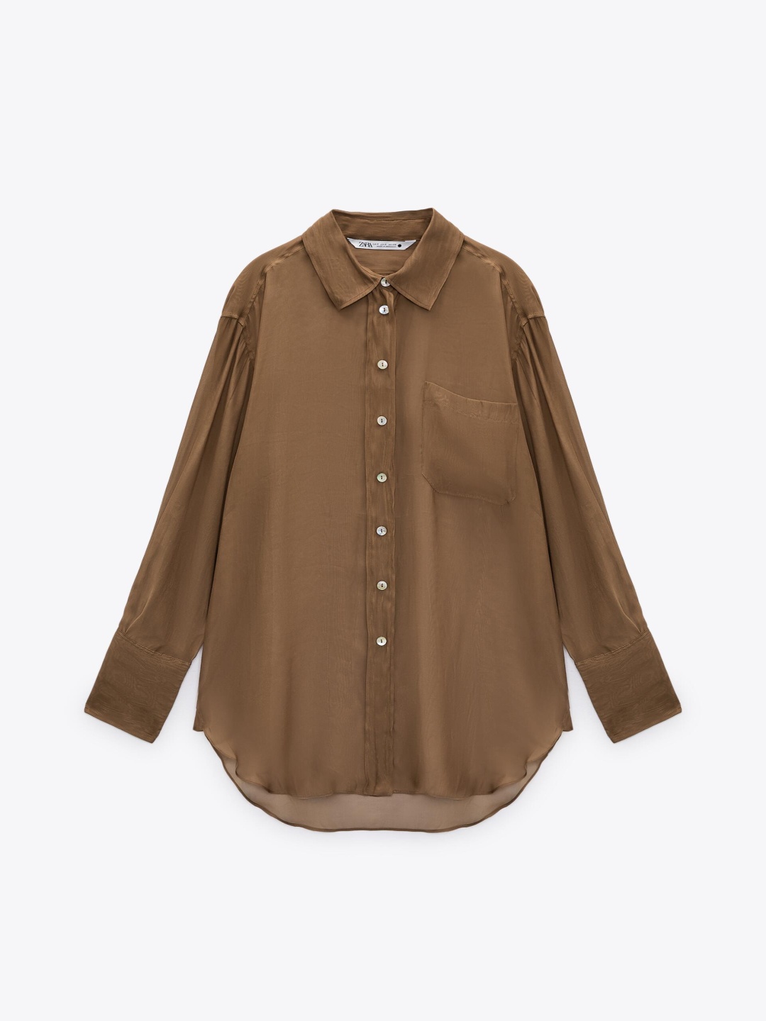 

ZARA Women Casual Shirt, Brown
