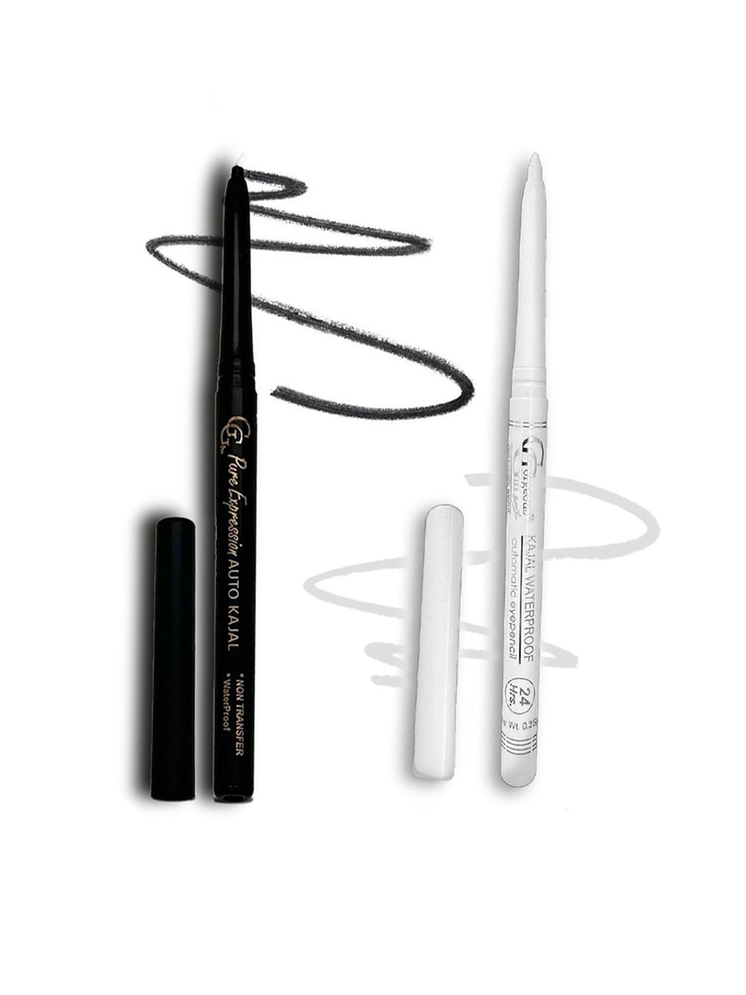 

Gorgeous Girl Set Of 2 Automatic Pencil One Stroke Smooth Glide Kajal - 0.35 g Each, Black