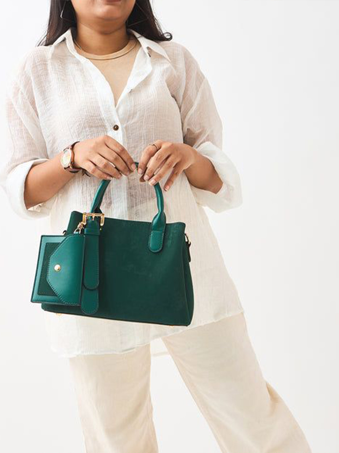 

Chumbak Emerald Handbag, Green