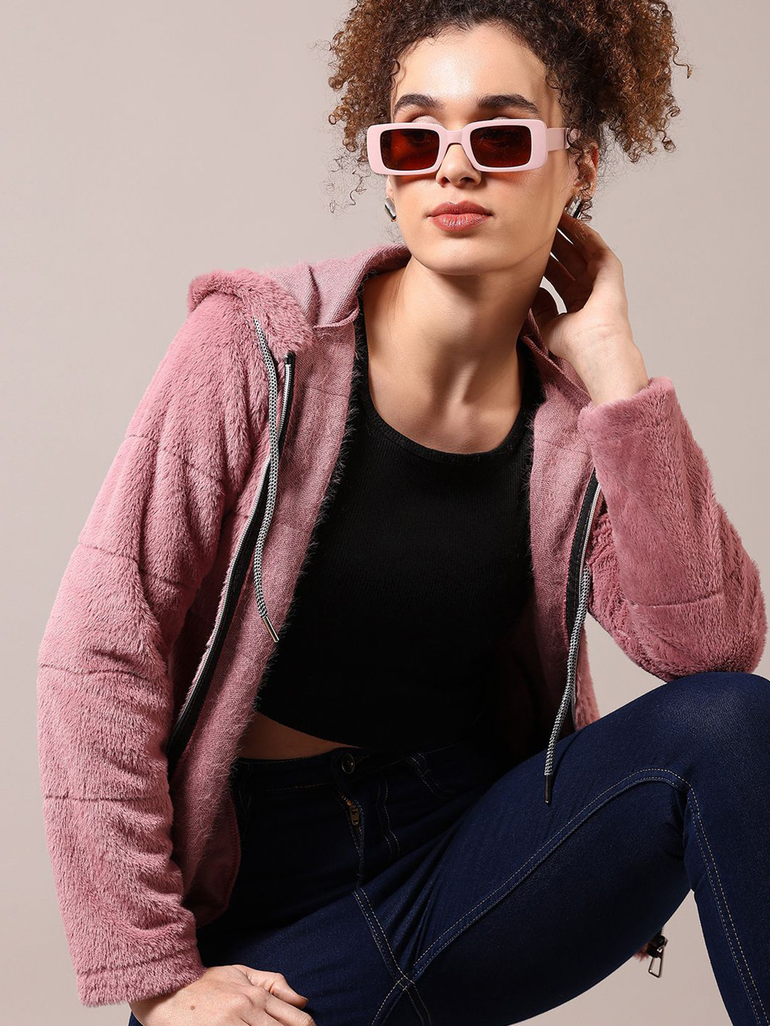 

V-Mart Women Cotton Sweatshirt, Rust