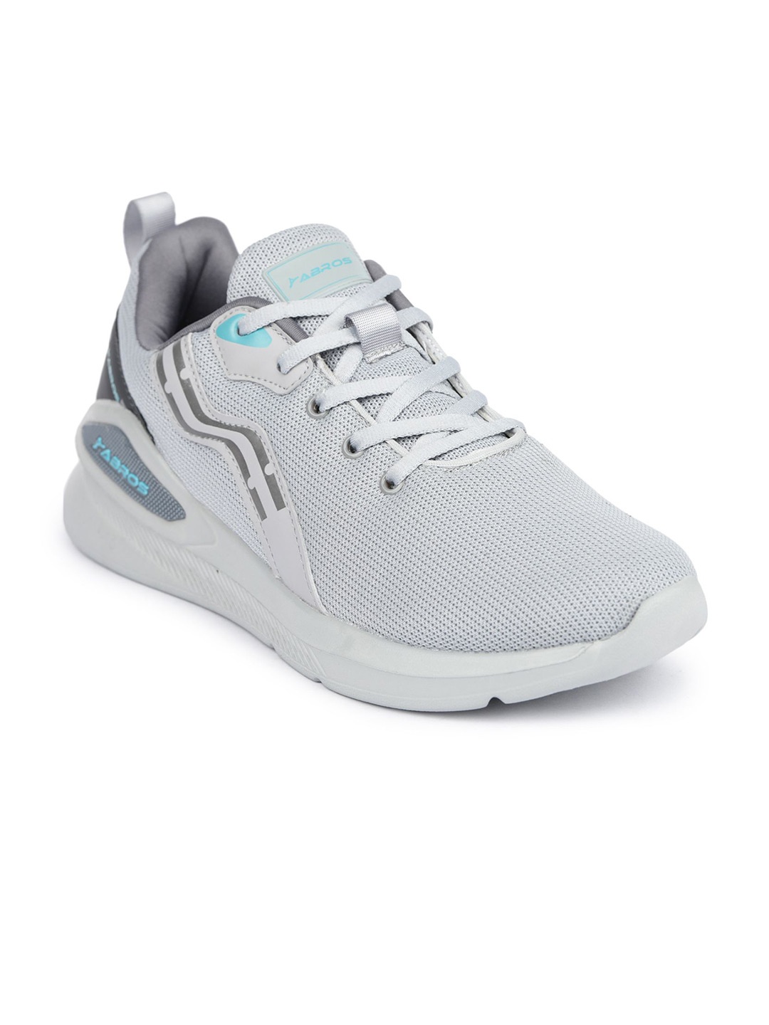 

ABROS Men NILE-ON Mesh High-Top Air Running Lace-Up Sports Shoes, Grey