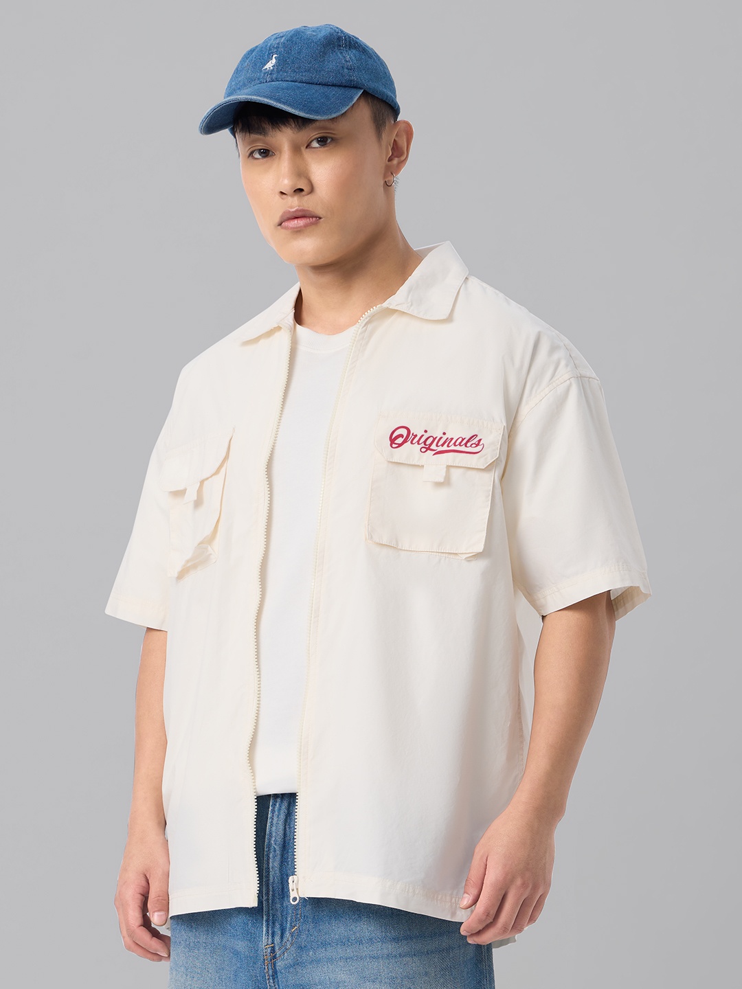 

The Souled Store Men Opaque Printed Casual Shirt, Off white