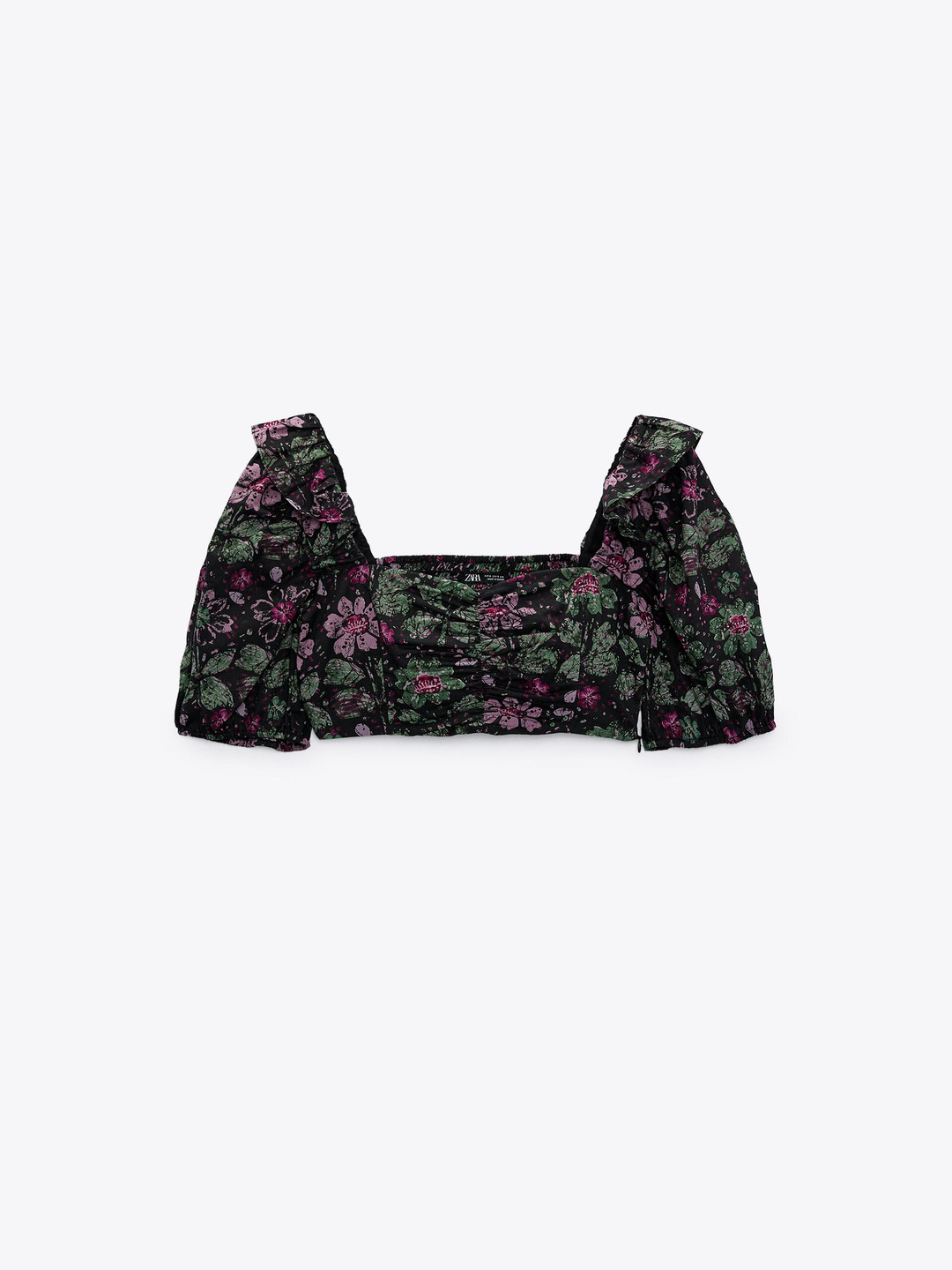 

ZARA Women Floral Opaque Printed Casual Shirt, Black