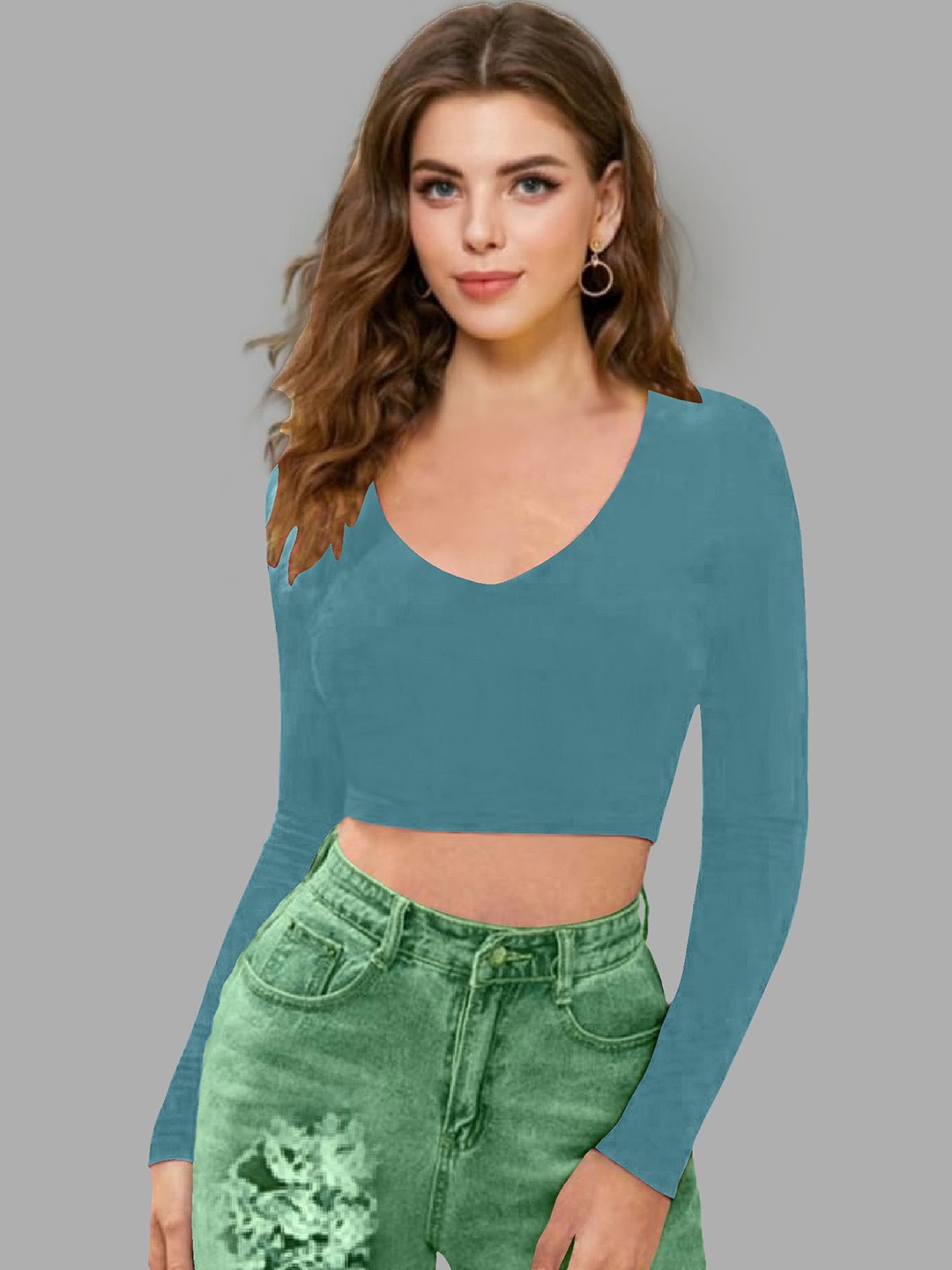 

Dream Beauty Fashion Crop Top, Teal