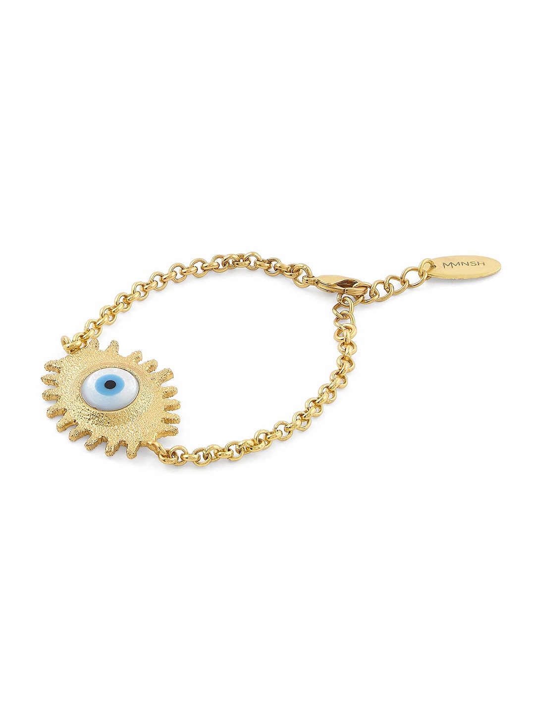 

MNSH Gold-Plated Evil Eye Link Bracelet