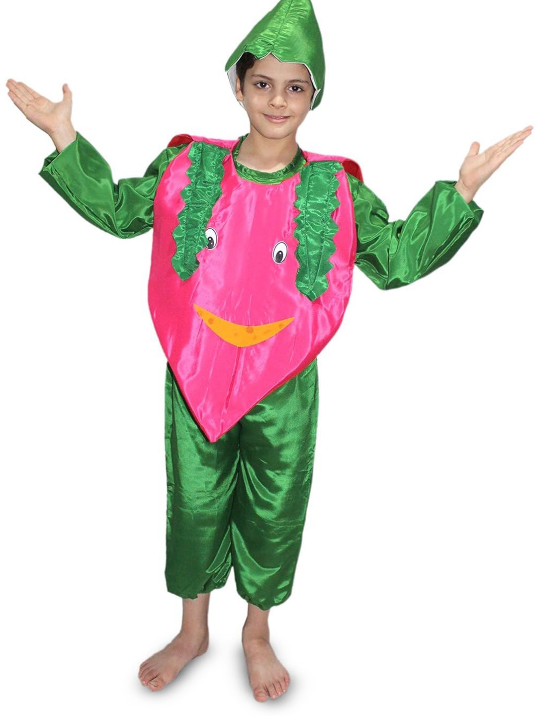 

Kaku Fancy dresses Kids Fancy Dresses Onion Vegetables Costume Set, Pink