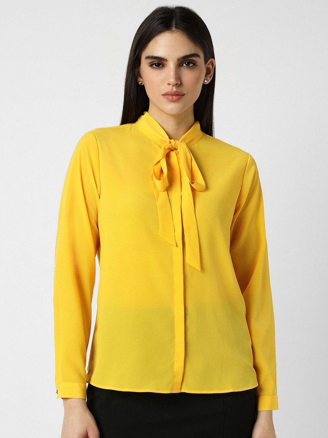 

Van Heusen Woman Women Opaque Formal Shirt, Yellow