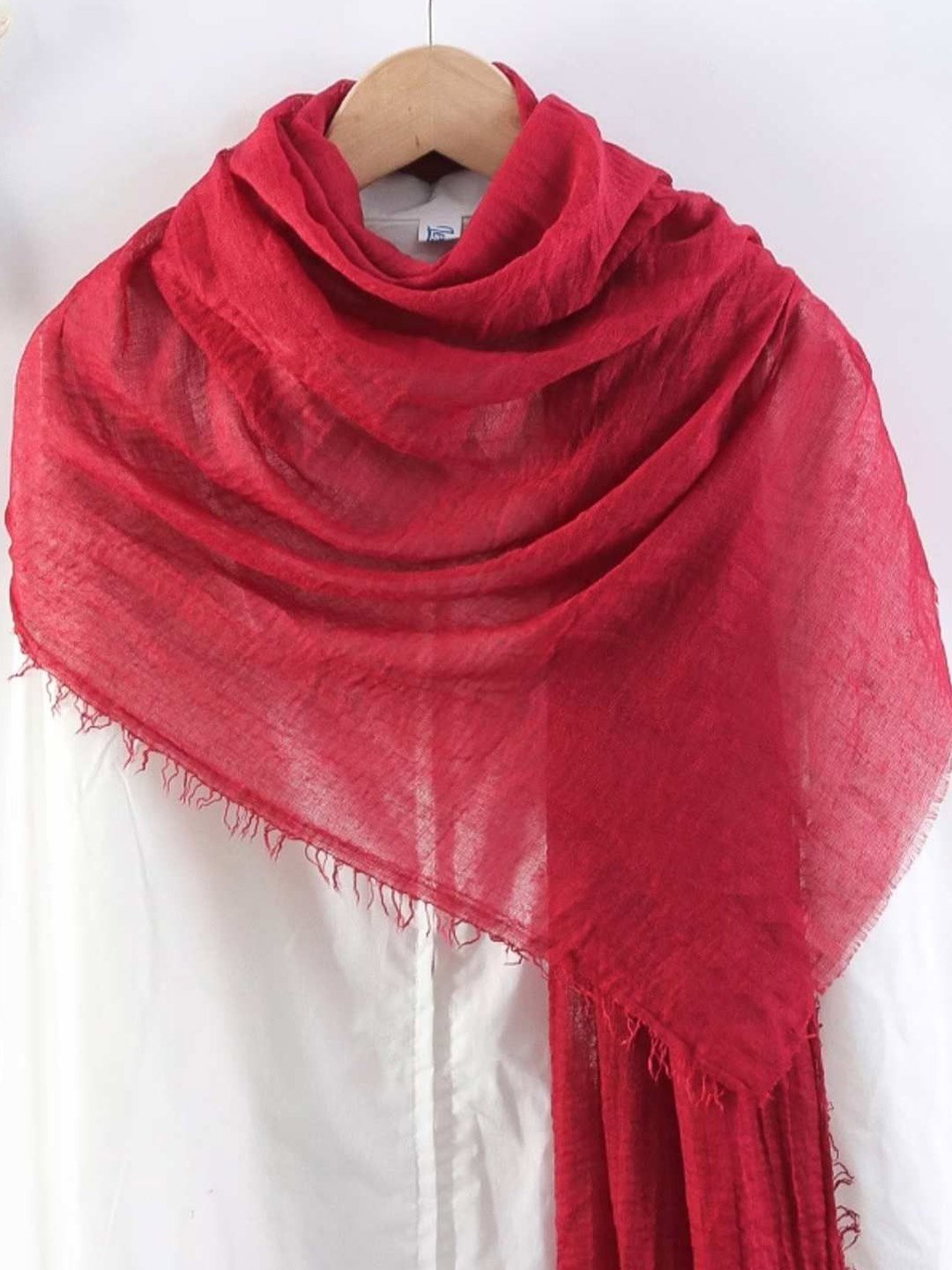 

CrossKulture Women Cotton Scarf, Red