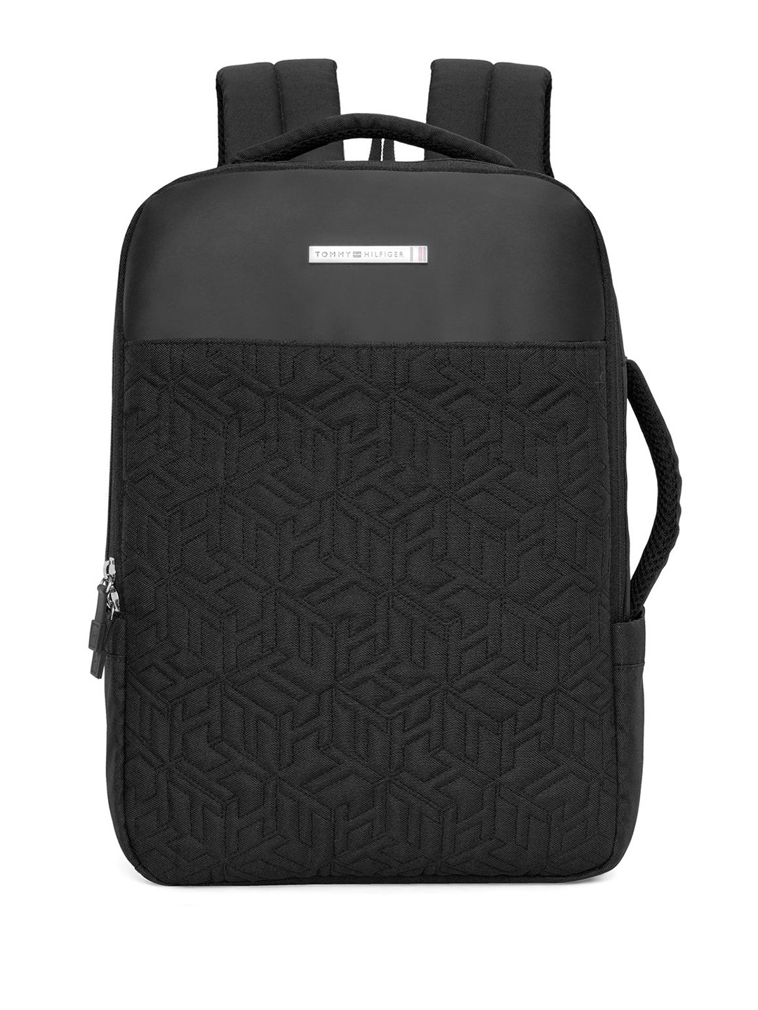 

Tommy Hilfiger Unisex Geometric Backpack, Black