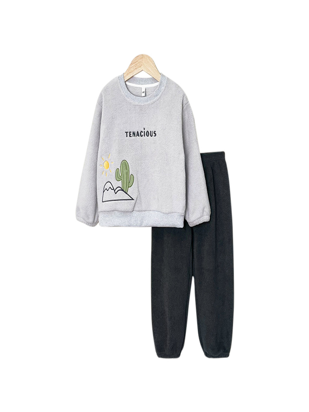

StyleCast x Revolte Kids Printed Sweatshirt With Joggers, Grey