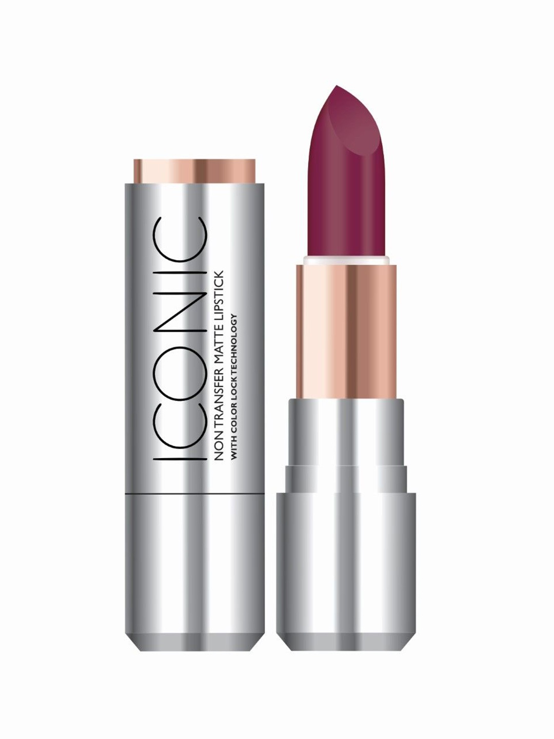 

TEEN TEEN COSMETICS Iconic Non Transfer All Day Wear Matte Lipstick- 3.8 g- Love Clov 13, Purple