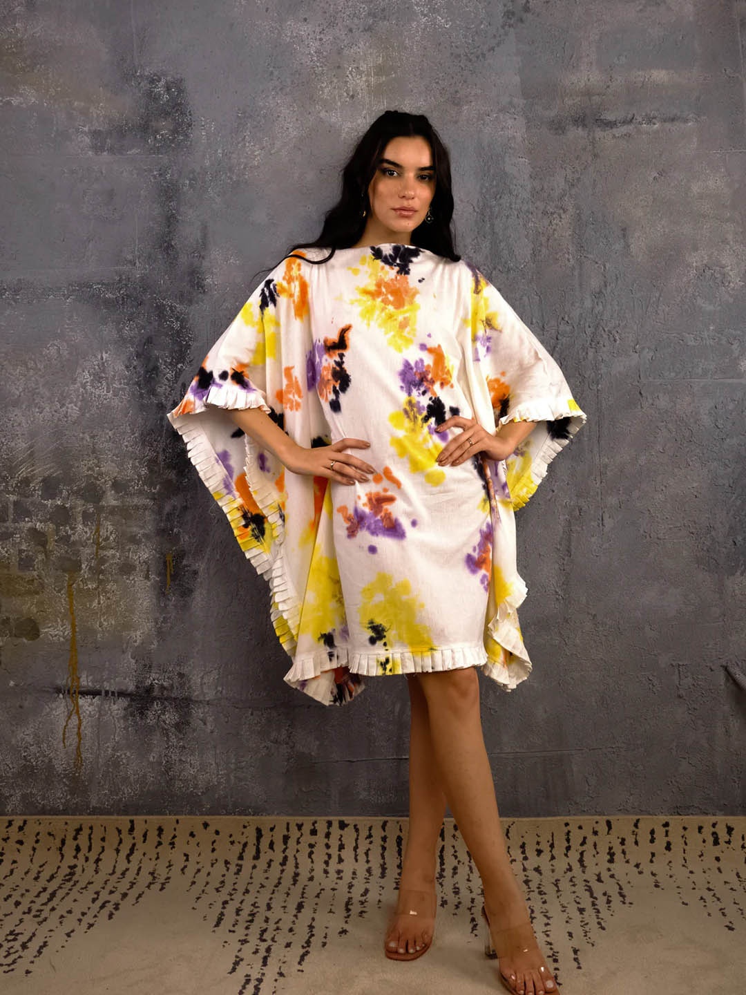 

Dorabi Abstract Printed Boat Neck Cotton Kaftan Kurta, Yellow