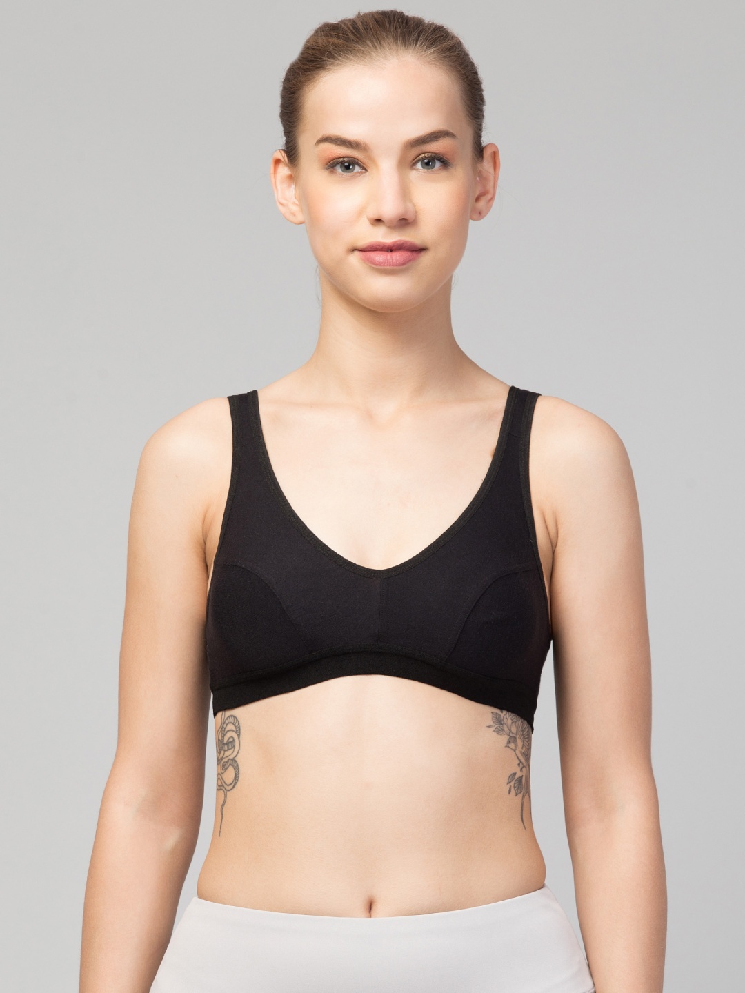 

Apraa & Parma Women Full Coverage Workout Bra, Black