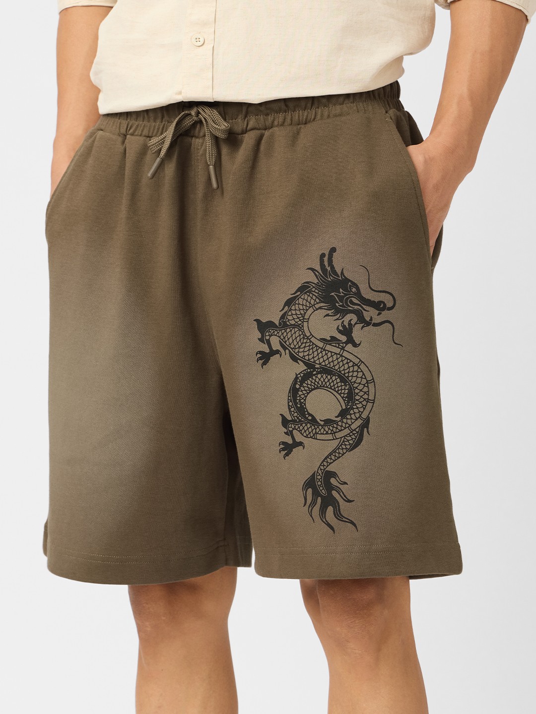 

The Souled Store Men Graphic Printed Punisher Shorts, Brown