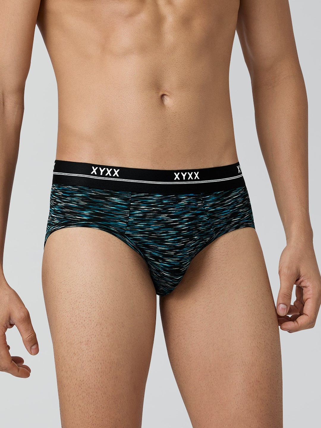 

XYXX Men Printed Mid-Rise Artisto Modal Briefs Brush XYBRF77, Green