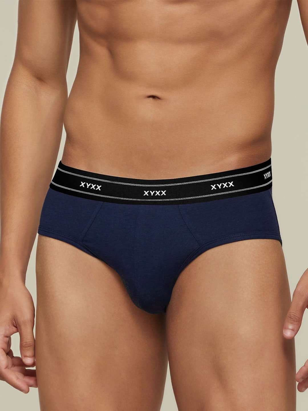 

XYXX Men Apollo Estate Blue Bamboo Cotton Briefs XYBRF69, Navy blue